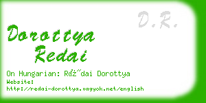 dorottya redai business card